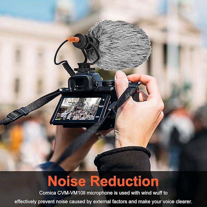 COMICA CVM-VM10II Universal Shotgun Microphone for Camera, iPhone, Android | Noise Cancellation, Cardioid Polar Pickup, Professional Video Mic for YouTube, TikTok, Vlog, Interview, Video Recording - Image 5