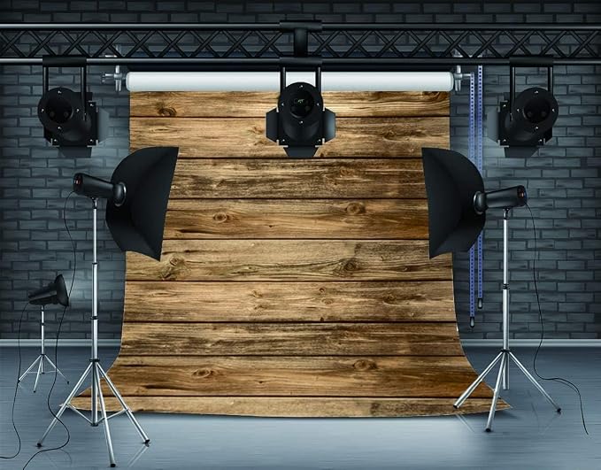 8x8FT Rustic Wood Wall Backdrop Natural Brown Wooden Board Photography Background Baby Shower Birthday Party Cake Table Decoration Banner Backdrops Photo Booth Prop 11839 - Image 3