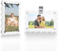 Car Sun Visor Photo Holder, Universal Magnetic Photo Car Visor Clip, Decorate Your Car Visor Picture Clip with Personality(Transparent Wave, 2.4x3.5) by KSXLIUC