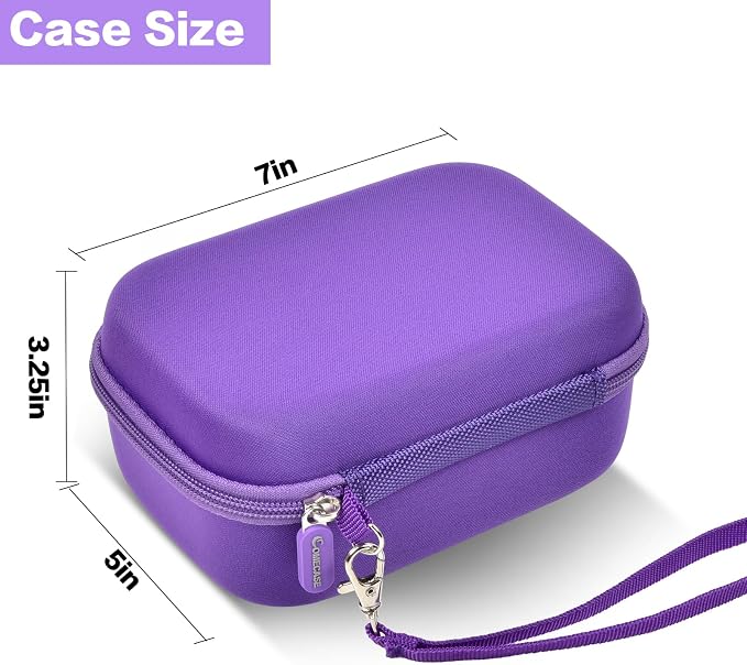 Comecase USB Flash Drive Case, Holds 44 USB Drives and 9 SD Cards | Pre-Cut Foam Fits Mixed Drive Sizes Flash Drive; EVA Shell Protects Data on the Go, Purple, Large, Case Only - Image 5