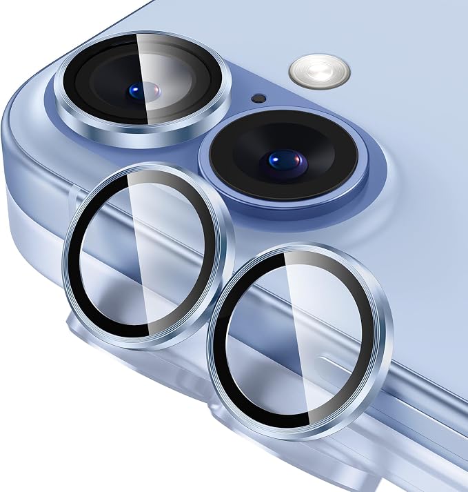 Tensea for iPhone 17 Camera Lens Protector, Camera Cover Screen Protector | Metal Individual Ring with 9H Tempered Glass for iPhone 17 6.3inch, HD Clear, Easy Installation, Full Protection by Tensea