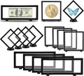 3D Floating Display Case Set of 15 Clear PE Film Jewelry Storage Boxes, 3D Floating Display Frame for Jewelry,Specimen,Medallions(Black) by Unknown