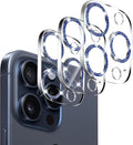 Dengduoduo 3 Pack Tempered Glass Camera Lens Protector for iPhone 15 Pro 6.1" & for iPhone 15 Pro Max 6.7", Bling Glitter Ultra HD, 9H Hardness, Anti-Scratch, Case Friendly [No Affect on Night Shots] by Dengduoduo
