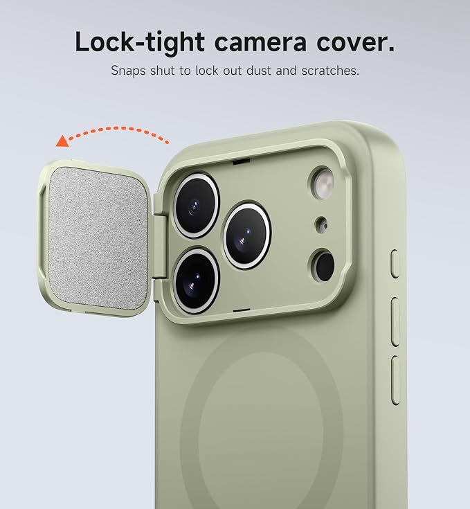 SURITCH for iPhone 17 Pro Max Case with Camera Control Cover, Camera Cover and Adjustable Kickstand, Compatible with MagSafe, Shockproof Bumper Protective Cases 6.9 Inch, Green - Image 4
