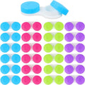Aoutrow 24 Pack Contact Lens Case Box, Colorful Bulk Box Holder Container, Contact Lens Case Set,Portable, Travel-Friendly by Aoutrow