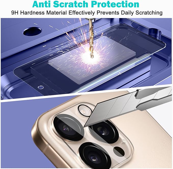 PEHAEL for iPhone 16 Pro Max Privacy Screen Protector+Camera Lens Protector | 3+3 Pack, Installation Frame, Cleaning kits, Anti-Spy Private, Anti-Scratch, 9H Tempered Glass, Case Friendly, [6.9 inch] - Image 6