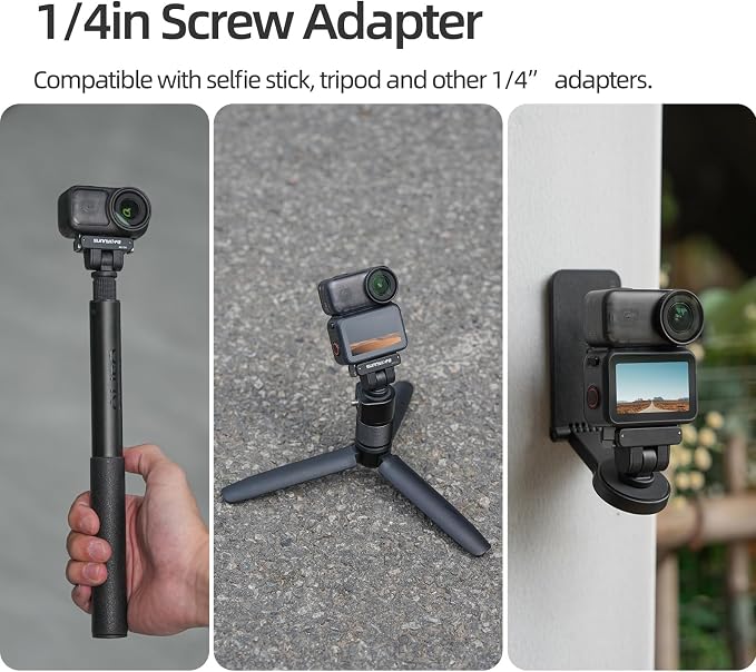 Magnetic Quick Release Mount for DJI Osmo Nano Action 6 Accessories | Angle Adjustable Magnetic Mount with 1/4" Screw Thread, to Tripod Selfie Sticks, for DJI Osmo Nano / Osmo Action 6 Camera - Image 8