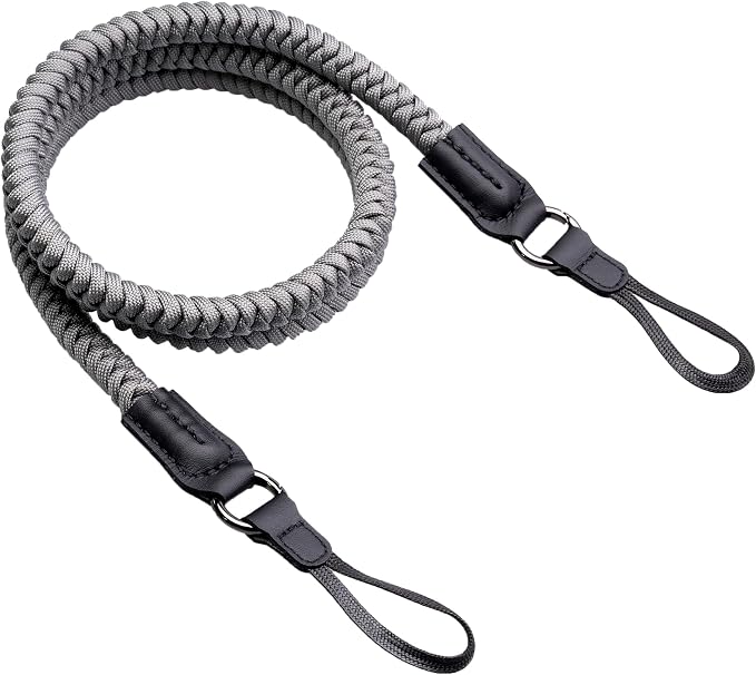 VKO Camera Strap,Quick Release Camera Shoulder Strap | Paracord Woven Portable Camera Neck Strap, for SLR DSLR Digital Mirrorless Camera(Grey) by VKO