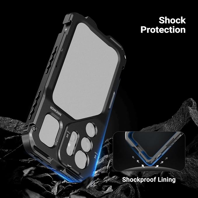 NEEWER S26 Ultra Phone Cage, Mobile Video Rig Stabilizer Vlog Kit, PA182 | With 3X Backplate for 67mm Filter, 17mm Phone Lens, T Mount Lens, Compatible with Samsung Galaxy S26 Ultra Only - Image 6