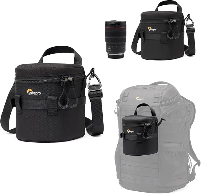 Lowepro ProTactic LCS 11 x 15 III Camera Lens Case, Camera Lens Pouch Bag, fits 12-24mm F/2.8, for DSLR and Mirrorless Cameras, Vol-1.5L Dim:5.91x4.33x4.33in, Camera Bag, for Photographer/Videographer by Lowepro