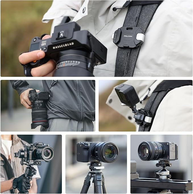 ULANZI F38 Camera Backpack Strap Clip Quick Release Kit | Camera Video Photography Accessories for Backpack Straps V2, QR Plate Camera Tripod Mount - Image 9