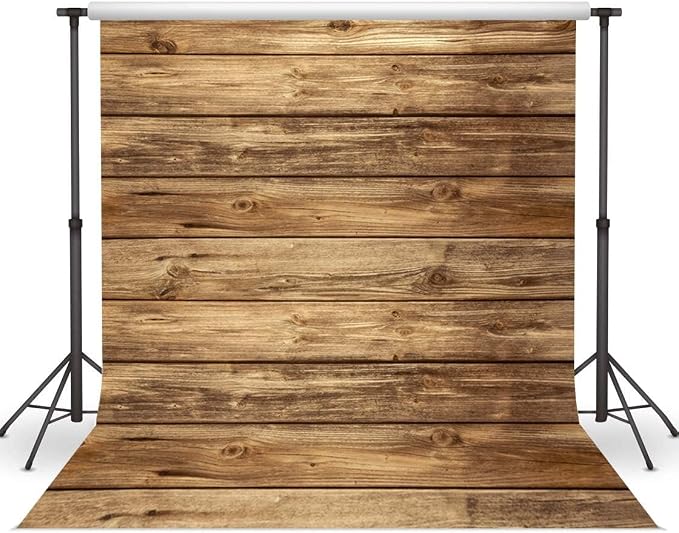 8x8FT Rustic Wood Wall Backdrop Natural Brown Wooden Board Photography Background Baby Shower Birthday Party Cake Table Decoration Banner Backdrops Photo Booth Prop 11839 - Image 2