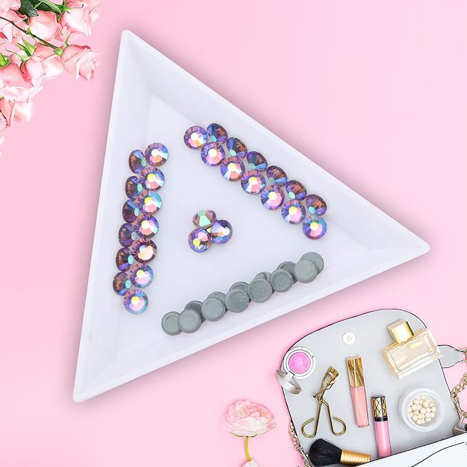 Jollin Hotfix Rhinestones Flatback Crystal Gems 6.4mm SS30, Light Purple AB | 288pcs Hot Fix Crystals Glass Rhinestones for Bedazzling, Crafting, Clothes, Shoes & Accessories DIY Decoration - Image 3