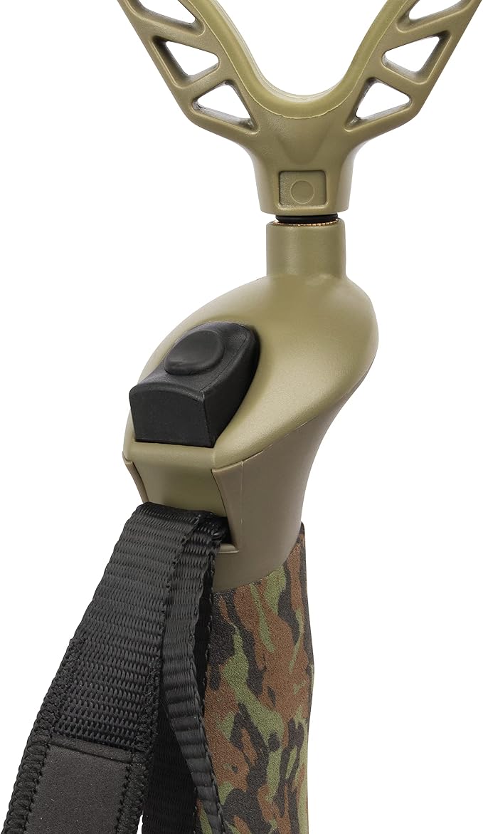 Allen Company Axial EZ-Stik Shooting Stick - Adjustable Rifle Rest - Monopod for Hunting and Scope Zeroing - Portable Rest for Rifles - Extends From 33"-61", Green - Image 5