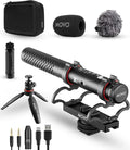 Movo X1 Supercardioid Shotgun Microphone - 3.5mm/XLR/USB-C Camera Mic for DSLR, Smartphones, and Computers - Professional Boom Microphone with Advanced Audio Controls, Tripod, and Accessories by Movo