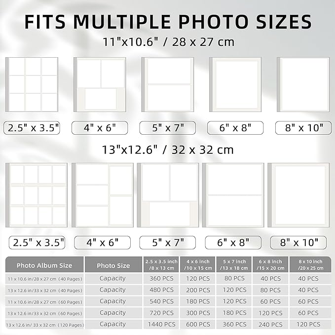 Vienrose Self Adhesive Photo Album with Window 11x10.6 60 Pages Purple | Linen Cover, Scrapbook, Fits 4X6 8X10 Pictures, Metallic Pen Included, Diy - Image 6