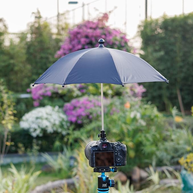 DSLR Mirrorless Camera Hot Shoe Umbrella Sunshade Rain Cover Protector | 360°Adjustable,Camera Umbrella for EOS R100 R50 R8 R7 R10 R6M2 R6V R5 C Rebel T8i T7 90D A7RVI A7RV A7IV A7S III Z5 Z6 Z7II - Image 6