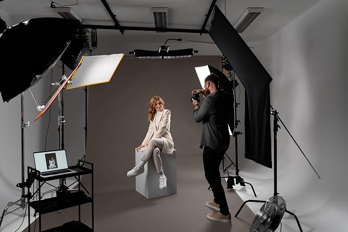 Denny Mfg Seamless Paper Backdrop for Photoshoot, Dark Grey, 53 in x 36 ft | Photoshoot backdrop, Matte Finish for Portraits, Product Photos and Video Shoots, with Free Roll Gaffer Tape (2 in x 13 ft) - Image 3