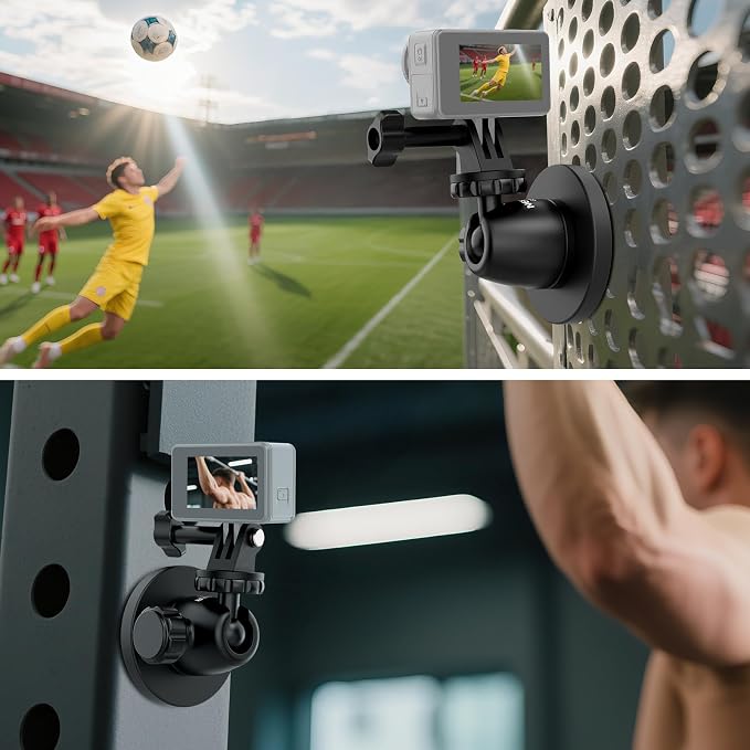 NEEWER Basics Magnetic Action Camera Mount for Car Video Recording, GP-101 | Compatible with GoPro DJI Action 6 Osmo 360 Pocket 4P 4 3 Xtra Muse Insta360 Luna Ultra X5 X4 X3 Ace Pro AKASO Accessories - Image 6