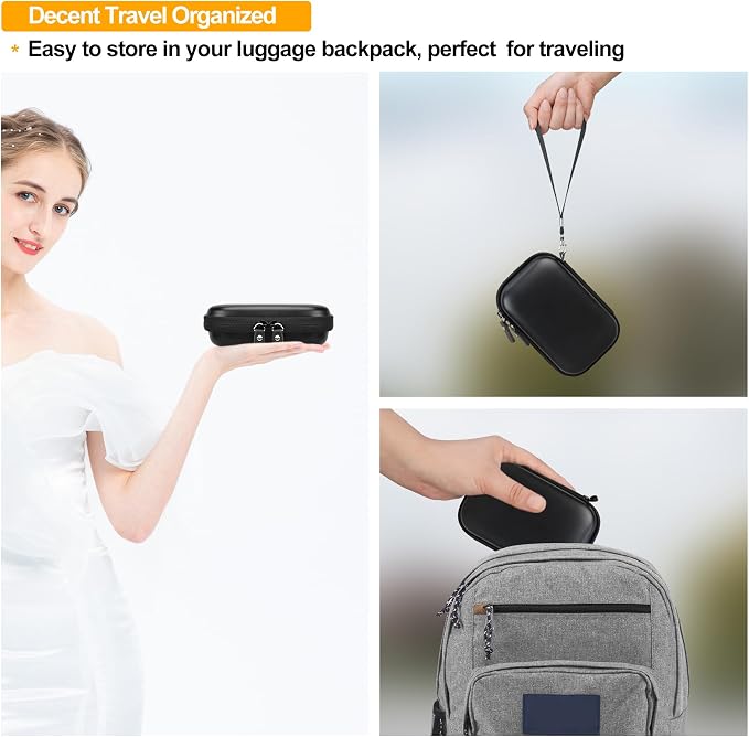 Elonbo Camera Carrying Case for KODAK Step Instant Smartphone Photo Printer | KODAK Step Portable Mini Color Wireless Mobile Printer Hard Travel Bag, Instant Color Picture Printer Storage Holder, Black+ - Image 6