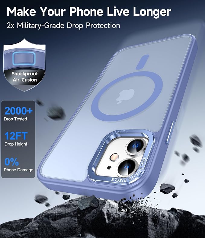 LeYi for iPhone-11 Case Blue Compatible with MagSafe Magnetic[ Screen Protector X2 + Camera Cover X2] Funda para ipone 11case Military Grade Protective Covers for i Phone 11 iphone11, Light Blue - Image 6