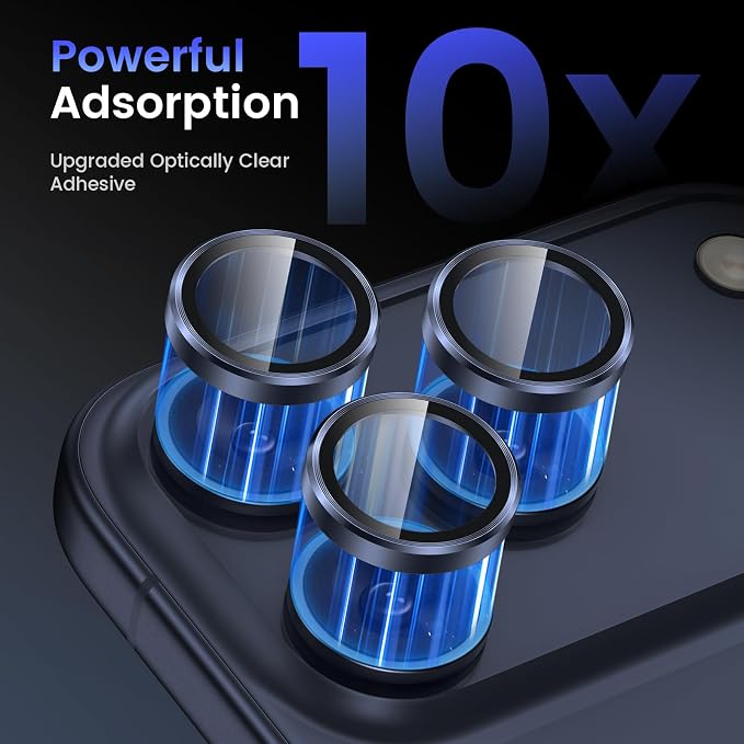 Tensea Camera Lens Protector Compatible for iPhone 17 Pro Max/17 Pro | Metal Aluminum Alloy Tempered Glass Cover Camera Screen Protector Accessories, Case Friendly - Image 4