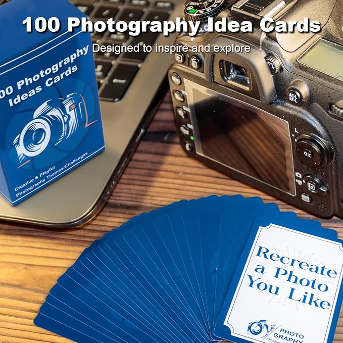 100 Photography Idea Cards Photography Props Photoshoot Photographer Gifts | Photoshoot Props Photography Gifts for Men Women Photographer Photography Accessories Camera 100 Inspiring Themes Challenges - Image 2