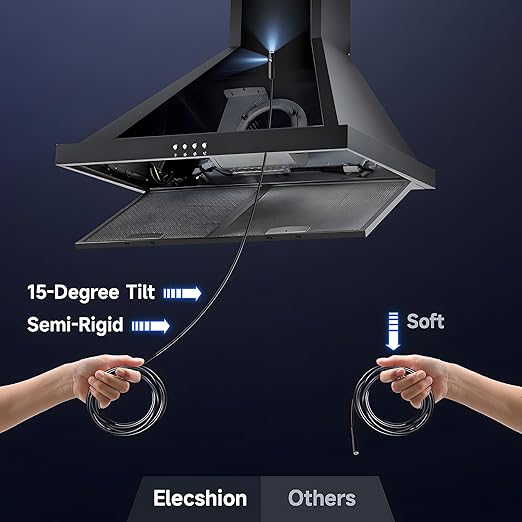 [Dual-Lens] Endoscope Camera with Light, 1920P HD Borescope with 8+1 Adjustable LED Lights, IP67 Waterproof 16.5FT Semi-Rigid Snake Cord Inspection Camera for iPhone, iPad and Android Phone (Type C) - Image 2