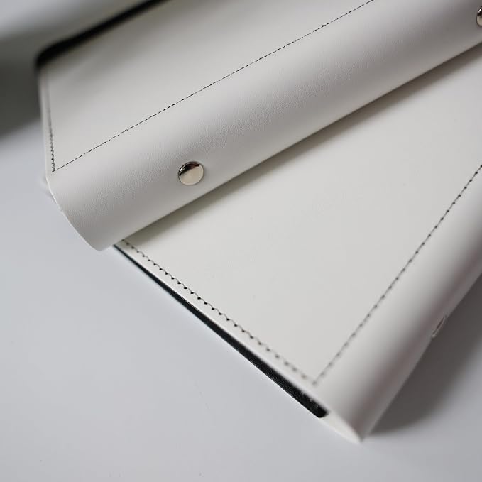 Photo Album For 2X6 Photo Booth Slip In Strips And 4X6 Pictures - 6 Ring Notebook Binder With 20 2 By 6 Sleeves - Fits 80 Photobooth Prints (WHITE HARD COVER, 2X6) - Image 3