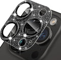 Compatible with iPhone 16 Pro and 16 Pro Max Camera Lens Protector, Bling Sparkle Lens Cover 9H Tempered Glass Anti Scratch Shockproof Full Protective Camera Cover for Women Girls by Hsefo