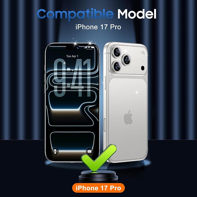 UniqueMe for 3 Pack iPhone 17 Pro Camera Lens Protector - All Silver | Drop Protection, Case Friendly, Acrylic Material, Camera Cover Screen, Update New Version - Image 7