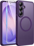 FNTCASE for Samsung Galaxy S26 Plus Case, Fit for Magsafe, Screen Protector | Full Camera Protection, Translucent Matte, 14FT Military Grade Drop Proof, Shockproof Protective Phone Cover, Purple by FNTCASE