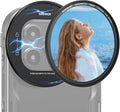 NEEWER 67mm Magnetic Multicoated HD Black Diffusion 1/4 Filter for Mist Cinematic Effect + Magnetic Filter Backplate Adapter, Compatible with iPhone 16 Pro/16 Pro Max Phone Cage (PA073/PA074) by Neewer