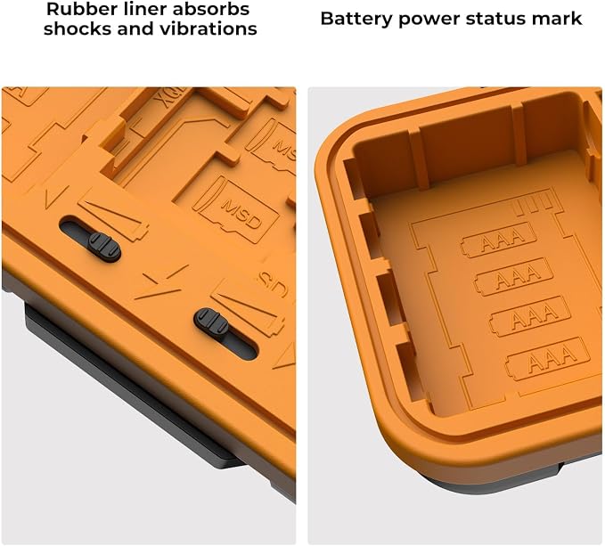 K&F CONCEPT Camera Battery SD Card Holder for 4 SD Cards/6 TF/2 CF/2 XQDs | 2 Slots Battery Storage Case, Water-Resistant Anti-Shock Case for DSLRs, Action Camera Batteries for NP-FZ100, PM02 - Image 5