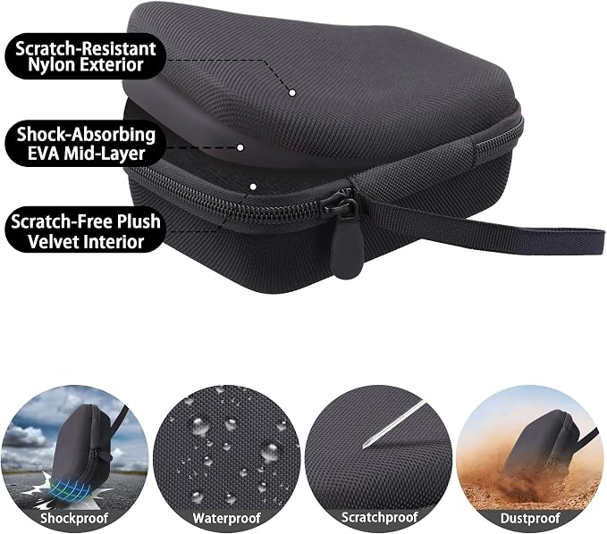 Hard Travel Case for Fujifilm Instax Mini Link+ Printer | Shockproof, Hand Strap Included, Storage Compartment, Travel Carrying Case, Black Case - Image 8