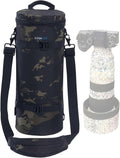 ZZQ&CCF Camera Lens Pouch Case for Sony FE 400-800mm f/6.3-8 G OSS Super-Telephoto Zoom Lens, Water Resistant Lens Travel Protective Bag with Shoulder Strap, Shockproof Interior # Black Camo by ZZQCCF