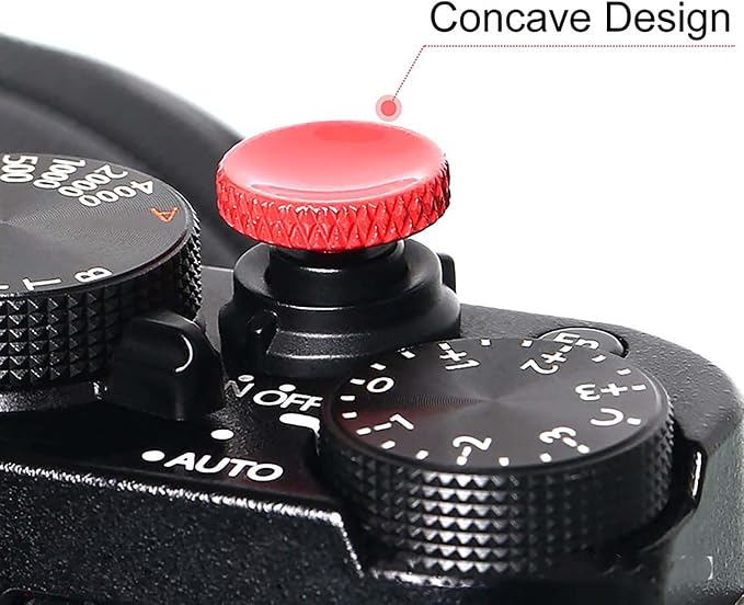 for Fujifilm Camera Shutter Button,4PCS Premium Soft Release Button for Enhanced Comfort and Control, Compatible for Fujifilm X100 X100T X-E1 X-T10 X-T30 Accessories(Orange/Black/Red/Gold) - Image 3