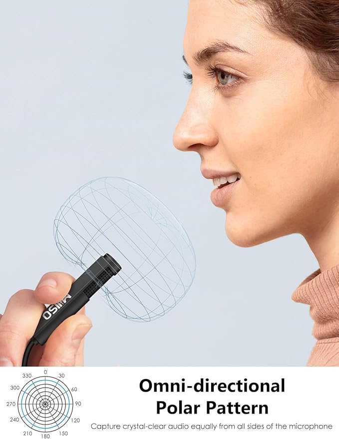 USB PC Microphone External Lavalier Mini USB Microphone for Computer | Plug & Play, Omnidirectional, for Laptop, YouTube, Meeting, Recording, Podcasting, Gaming - 1.5 M / 4.9 FT - Image 3