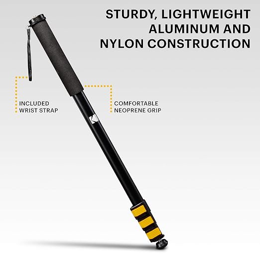 KODAK 72-Inch Camera Monopod with Phone Adapter, Aluminum - Image 3