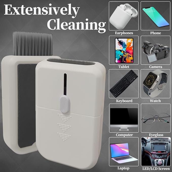 Laptop PC Gaming Keyboard Cleaning Kit Accessories for iPhone iPad MacBook Pro, Hatstart 11 in 1 Electronics Computer Phone Screen Cleaner Spray, Earbud Cleans Pen for Airpod, Tech Desk Gifts for Men - Image 3