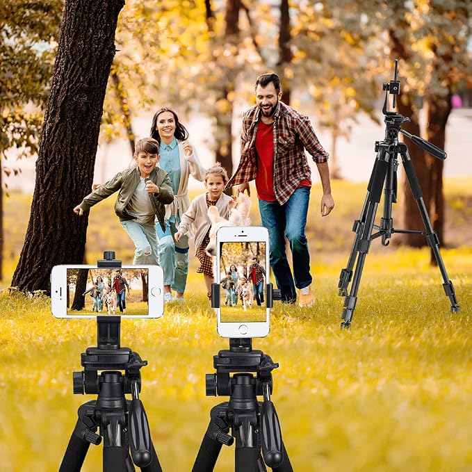 Phone Tripod Mount Adapter, Universal Tripod Cell Phone Holder | Fits Any Smartphone, 1/4" Screw, Rotating Vertical/Horizontal, Compatible with iPhone, Samsung, Selfie Stick, Monopod - Image 5