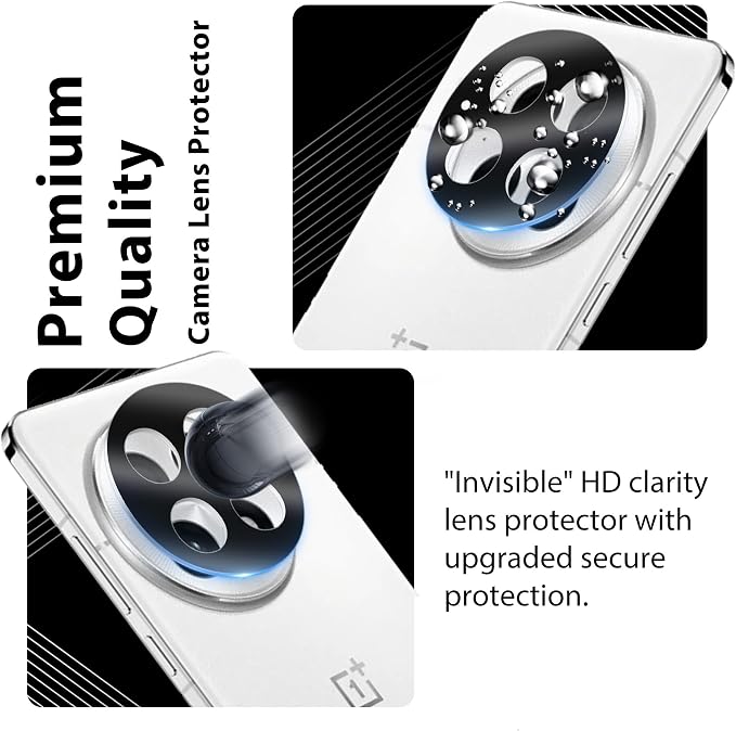 V-PORYADKU 2 Pack for OnePlus 13 Screen Protector | Camera Lens Protector, 9H Tempered Glass, Anti-Scratch, Fingerprint Unlock, HD Clear, Case Friendly - Image 3