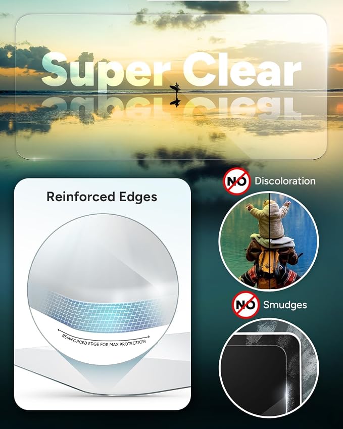 ZAGG Glass Elite Anti-Reflective Samsung Galaxy Z Flip6 Camera Lens Protector - Tempered Glass Lens Protector with Polycarbonate Frame, 5X Stronger, Maximum Scratch Protection, Smudge Resistant - Image 3