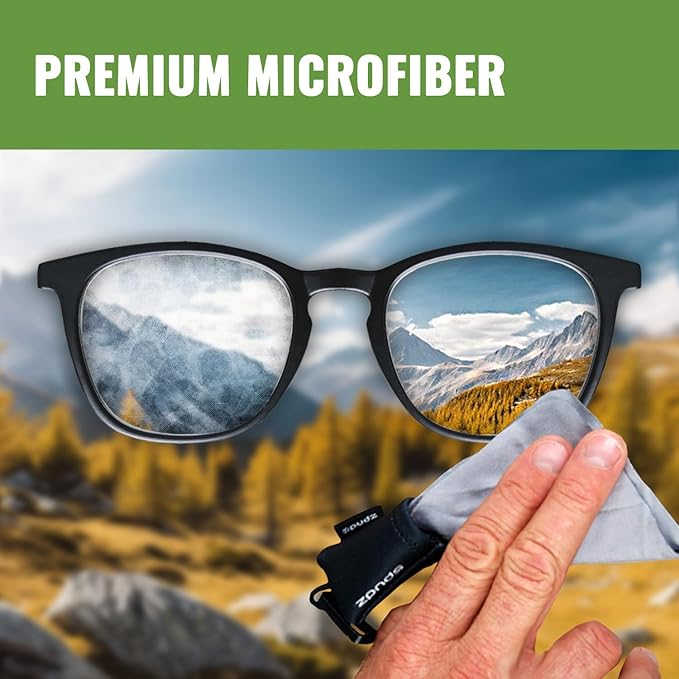 SPUDZ Ultra Microfiber Lens Cleaner with Closeable Bottom – Clip-On Pouch, Washable – for Binoculars, Scopes, Glasses, Screens | Ultra Stealth Bronze, 6 x 6 Inch (3-Pack) - Image 2