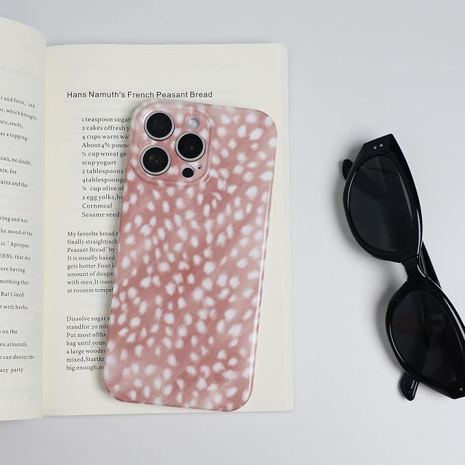 Cute Phone Case for iPhone 16 Pro Max Case Fawn Deer Print | Camera Lens Protection,Slim Shockproof TPU,Chic Trendy Aesthetic Girly Cover for Women Men - Image 5