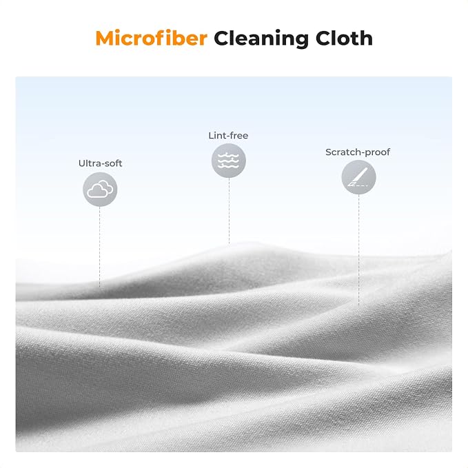 K&F CONCEPT Lens Cleaner Spray Kit,Microfiber CleaningCloth,Glasses Cleaner | 60ml Mild Cleaning Liquid,High Density Cloths,Individually Packaged,Washable & Reusable,For Eyeglasses,Screen,and Camera,MK01 - Image 4