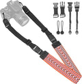 YFWE Adjustable Camera Neck Strap, Vintage Woven Shoulder & Crossbody Camera Strap with 4 Connection Ways, Anti-Slip Camera Strap for DSLR, Mirrorless & Camcorder, Travel & Outdoor Photography Gear by YFWE