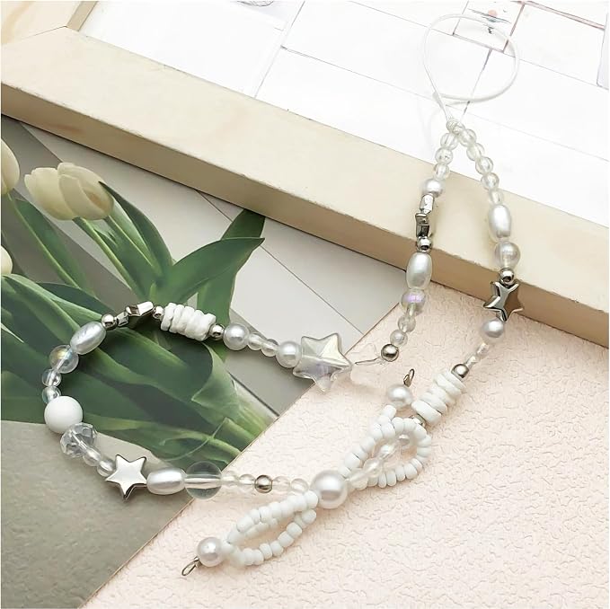 Beaded Camera Wrist Strap Cute Digital Camera Charm Lanyard Phone Chain Keychain Beaded Phone Lanyard Bag Charm - Image 2
