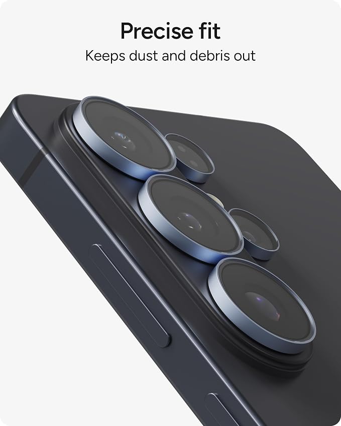 ZAGG Glass Elite Samsung Galaxy S26 Ultra Camera Lens Protector - Blue, Anti-Reflective, 5X Stronger Impact & Scratch Resistant Aluminosilicate Glass - Easy Installation, Smudge-Free Surface - Image 8