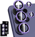 for Samsung Galaxy S26 Ultra Camera Lens Protector, Individual Metal Ring Tempered Glass Lens Cover, [Strong Adsorption] Scratch Resistant Ultra-Thin HD Clear Lens Cover, 1 Set-Purple by Btscase